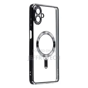 Samsung Galaxy A07 Phone Case - Black Electroplated Clear with MagSafe