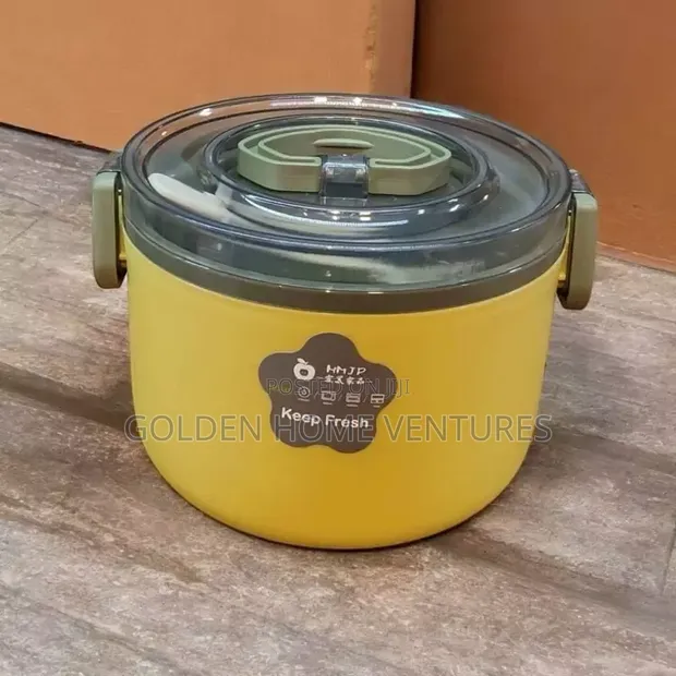 1000ml Stainless Steel Insulated Bento Lunch Box with Spoon - 1