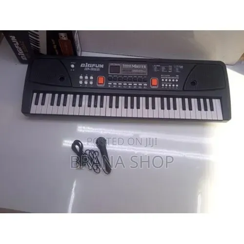 Children's 49-Key Electric Piano Keyboard with Microphone - 1