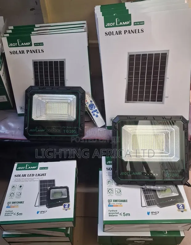 300W JSOT Solar Floodlight - Complete Kit - 1