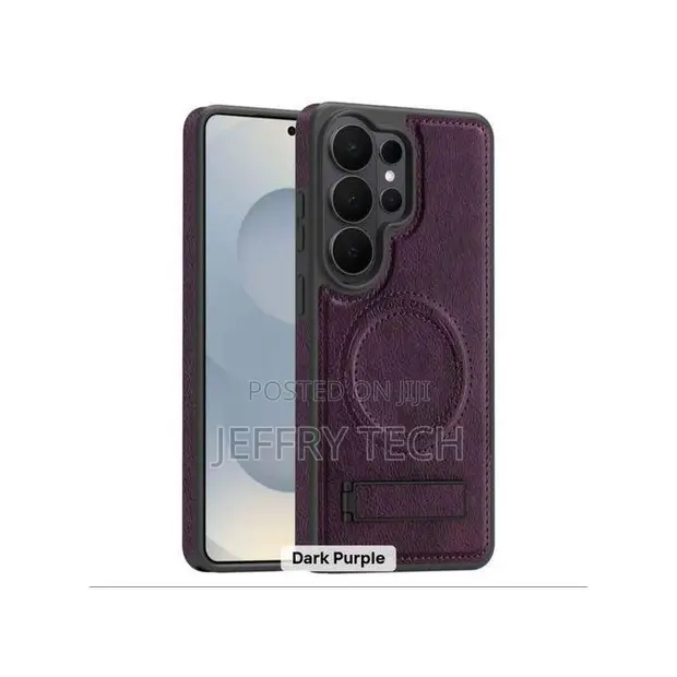 Magsafe2 Leather Case for Samsung Galaxy S26 Ultra - Purple - 1