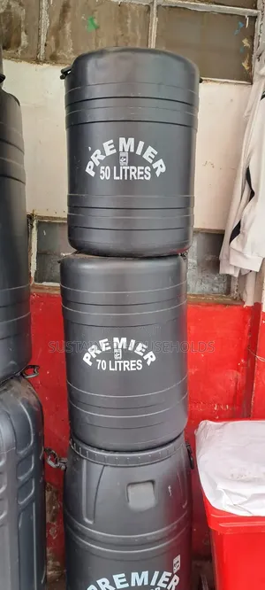 50 Litre Black Plastic Water Tank