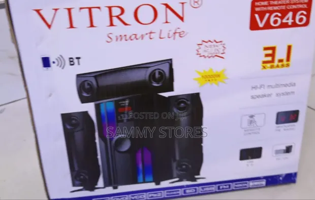 Vitron V646 3.1ch Subwoofer System with USB, SD, FM - 1