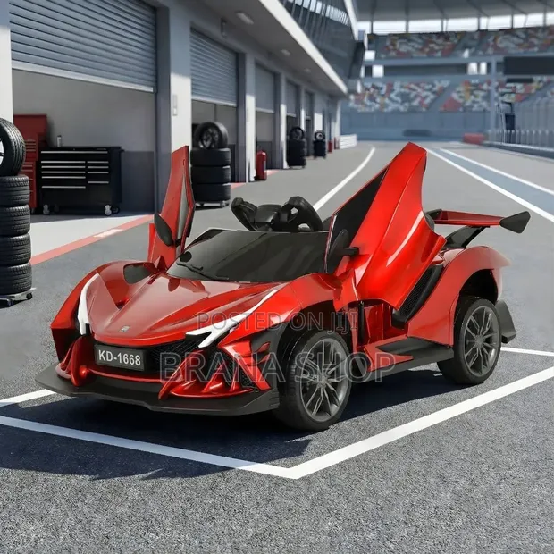 KD-1668 Lamborghini-Style Kids Electric Ride-on Car - Red - 1