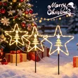 Solar Christmas Garden Pathway Lights (4-Piece Set) - 2