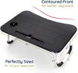 Foldable Laptop Bed Table with Tablet Holder - 2