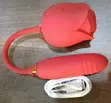 2-in-1 Rose Vibrator & Dildo Sex Toy - 2
