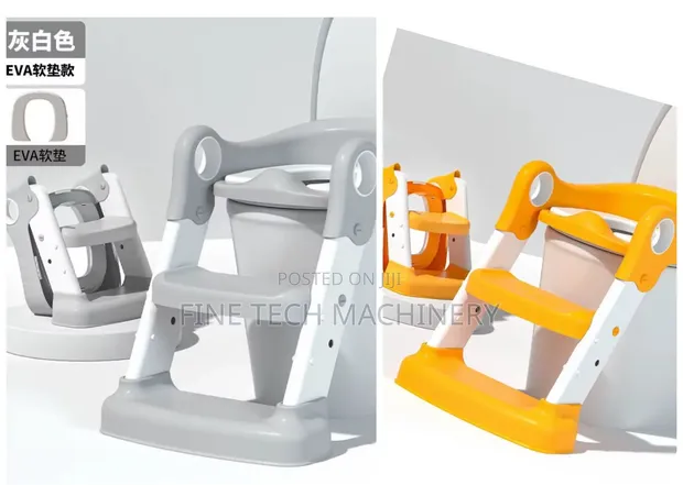 3-in-1 Potty Training Seat with Foldable Step Ladder - 1