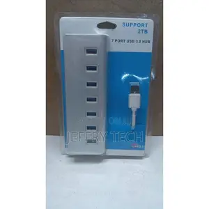 7-Port Aluminium USB Hub - Silver