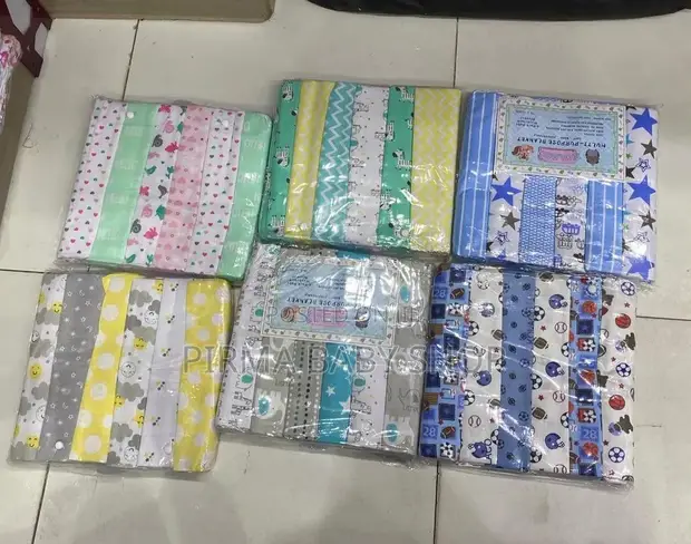 6-in-1 Baby Receiving Flannels - 1