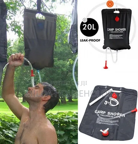 20L Camp Shower - Black - 1