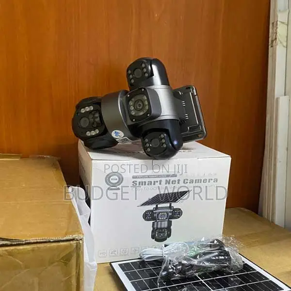 4G Solar Surveillance CCTV Camera with Triple Screen Viewing - 1