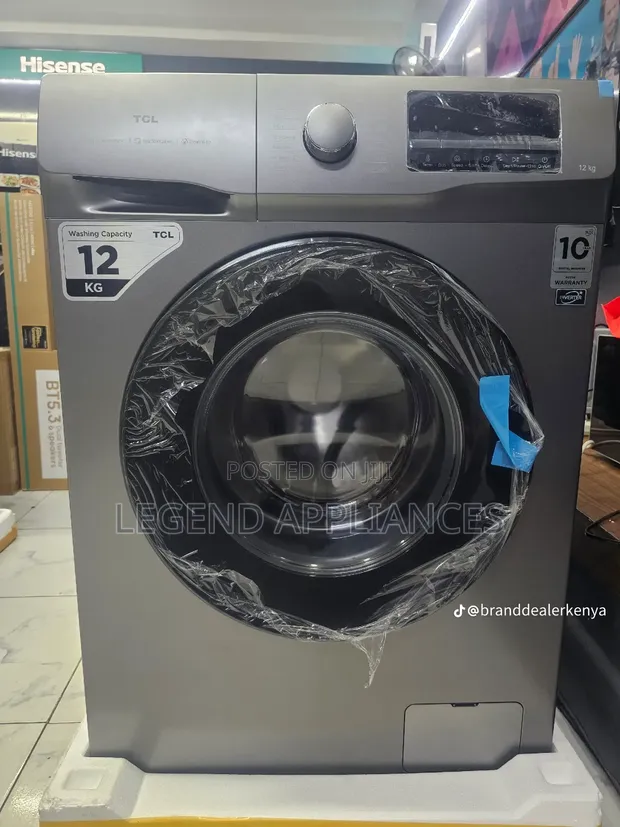 TCL 12Kg Front Load Washing Machine P612FLG - 1