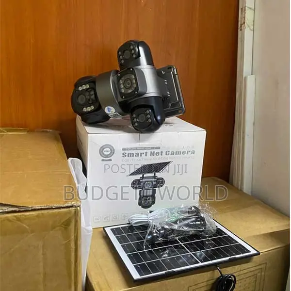 Real-Time 4G Triple Lens Solar CCTV Camera 360° 12MP - 1