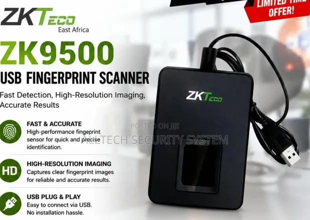 Brand New Zkteco ZK9500 Biometric Scanner - 1