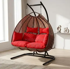 Kiti cha Kukunja cha Hammock cha Watu Wawili - Brown