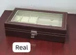 9 Slot Faux Leather Watch & Glasses Organizer Box - 2