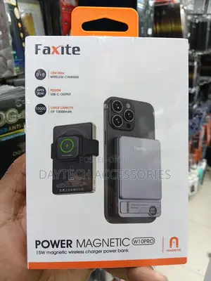 Faxite W10 Pro 10,000mAh Magnetic Power Bank isiyo na Waya