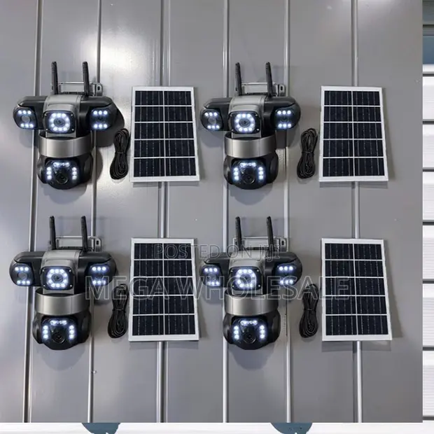 20MP 4K Solar PTZ Triple Lens Camera with 4G - 1