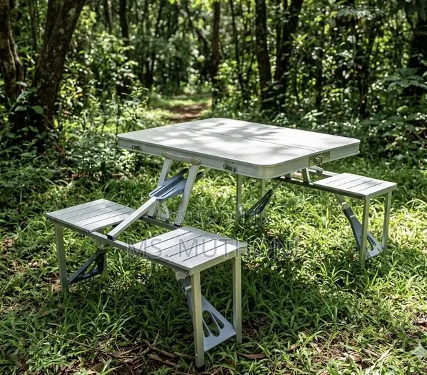 Heavy-Duty Aluminum Pack-Away Picnic Set - 1