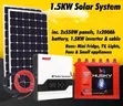 Must 1.5kva Solar Home Package Hybrid - Betri 200Ah - 1