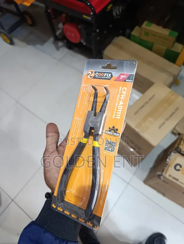 Coofix Bent Head Internal Circlip Plier 7" - 1