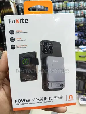 Faxite Magnetic W10PRO 10000mAh Magnetic Wireless Power Bank