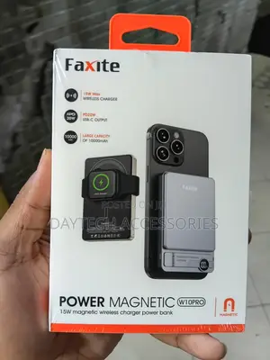 Faxite Magnetic W10PRO 10,000mAh Wireless Power Bank 15W