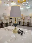 Unique Bedside Lamp - Matte Black & Gold - 1