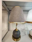 Unique Bedside Lamp - Matte Black & Gold - 2