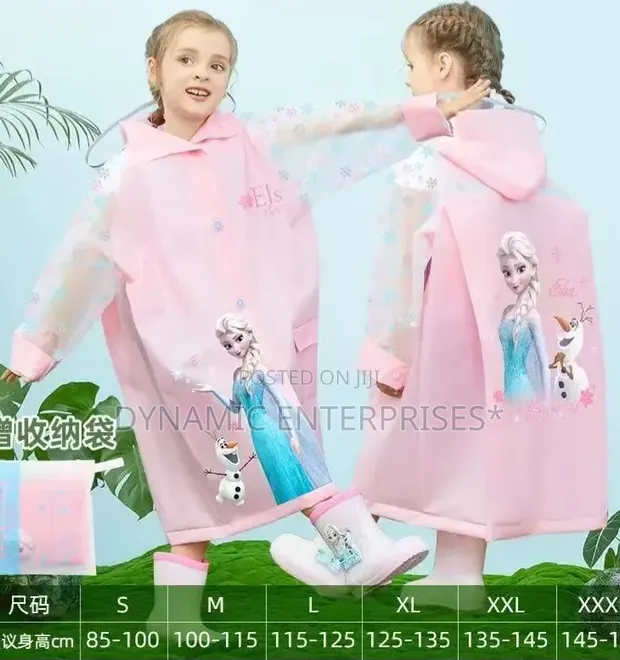 Frozen-Themed Children's Raincoat - 1
