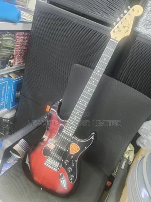 Red Fender Solo Electric Guitar