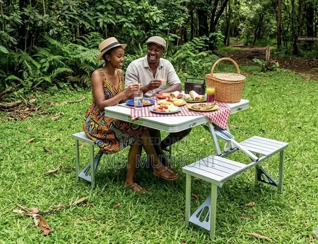 All-in-One Portable Folding Camping Table - 1