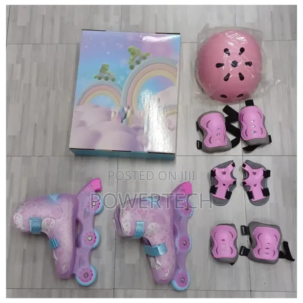 Skate Shoes, Helmet & Guards Set - 1