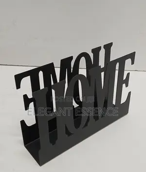 Metallic Dining Serviette Holder - Black