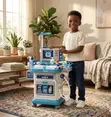 Interactive Hello Doctor Mobile Medical Cart Toy - 1