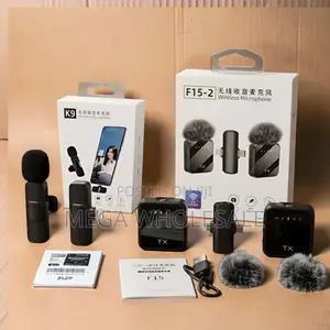 K9 F15-2 Wireless Lavalier Microphone Set