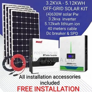Must 3.2kva Hybrid Solar System with 5.12kWh Battery