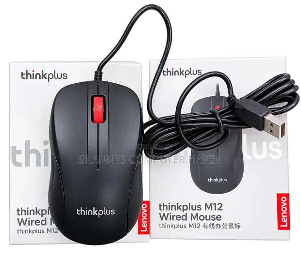 Lenovo M12 Wired USB Mouse - Brand New - 1
