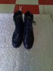 Black Leather Ankle Boots / Combat Boots, Size 1.5 - 3