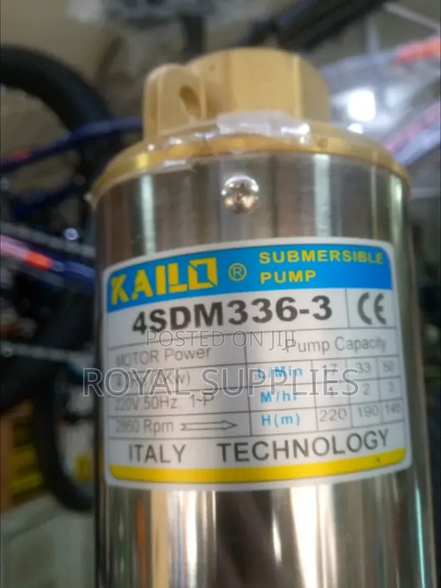 Kailo Italy 4HP Electric Submersible Water Pump - 1