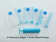 6pcs Vacuum Storage Bags with Suction Pump - 1