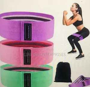 3 Pack Non-Slip Fabric Hip Resistance Bands