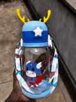 Chupa ya Maji ya Bluu ya Katuni - 1