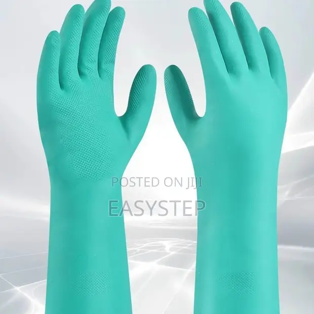 Heavy Duty Nitrile Industrial Work Gloves - Size 10 - 1