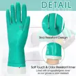 Heavy Duty Nitrile Industrial Work Gloves - Size 10 - 3
