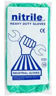 Heavy Duty Nitrile Industrial Work Gloves - Size 10 - 4