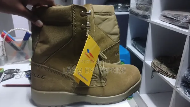 Tactical Outdoor Long Boots - Brown - 1