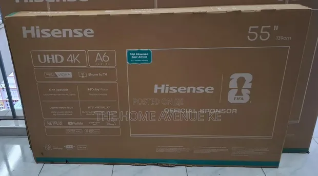 Hisense 55 Inch A6 Series UHD 4K TV Isiyo na Fremu - 1