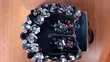 Beaded Floral Statement Necklace and Earrings Set - 3